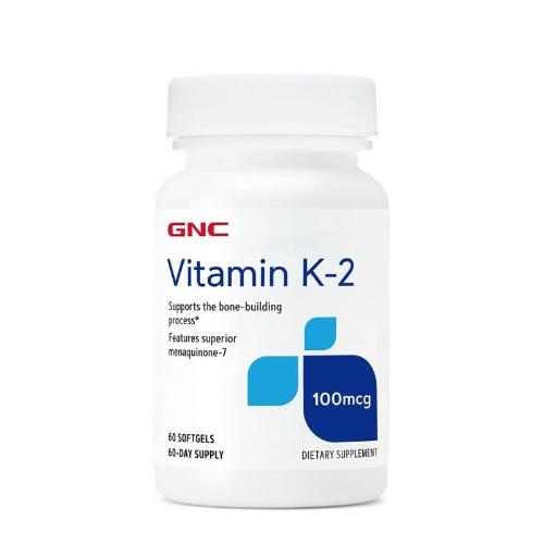 GNC Vitamin K2 100mg, 60 Softgels - Passion Pulse