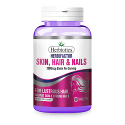 Herbiotics Herbifactor Hair, Skin & Nails, 60 Tablets - Passion Pulse