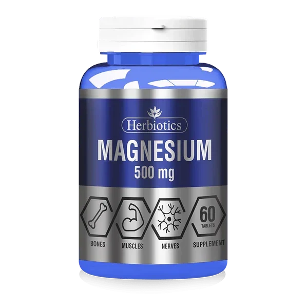 Herbiotics Magnesium 500mg,60 Tablets - Passion Pulse
