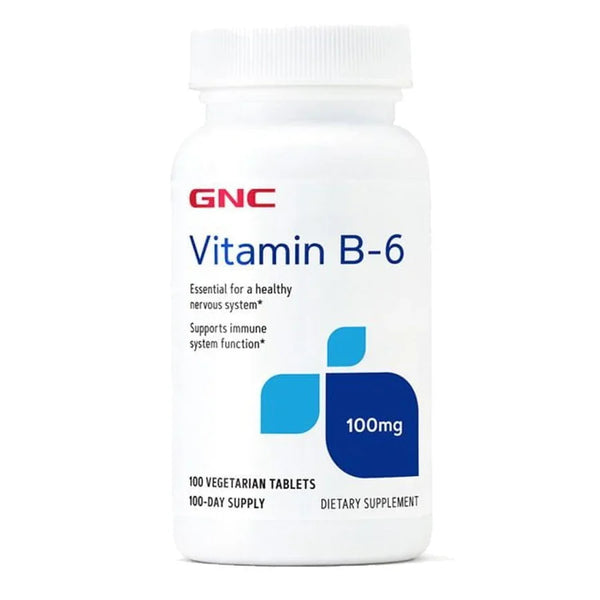 GNC Vitamin B-6 100mg, 100 Tablets - Passion Pulse