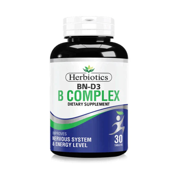 Herbiotics BN-D3 (B Complex),30 Tablets - Passion Pulse